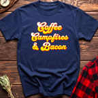 Coffee Campfires & Bacon Tee
