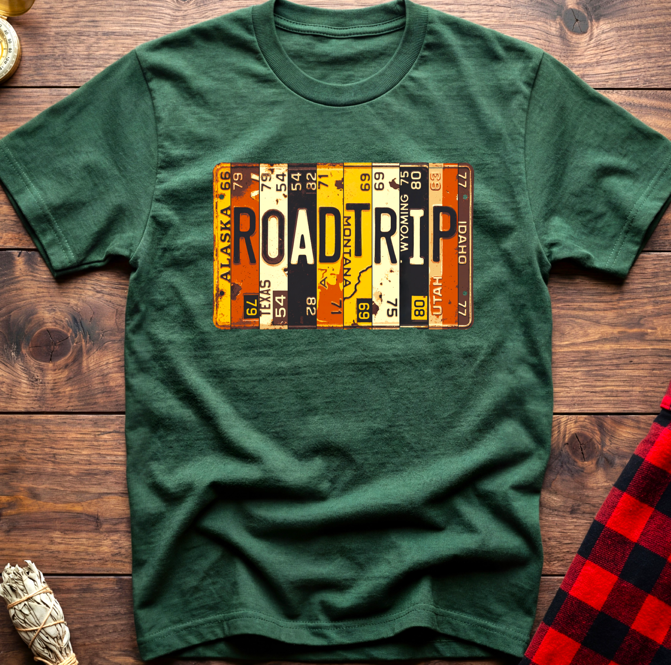 Road Trip License Plate Tee