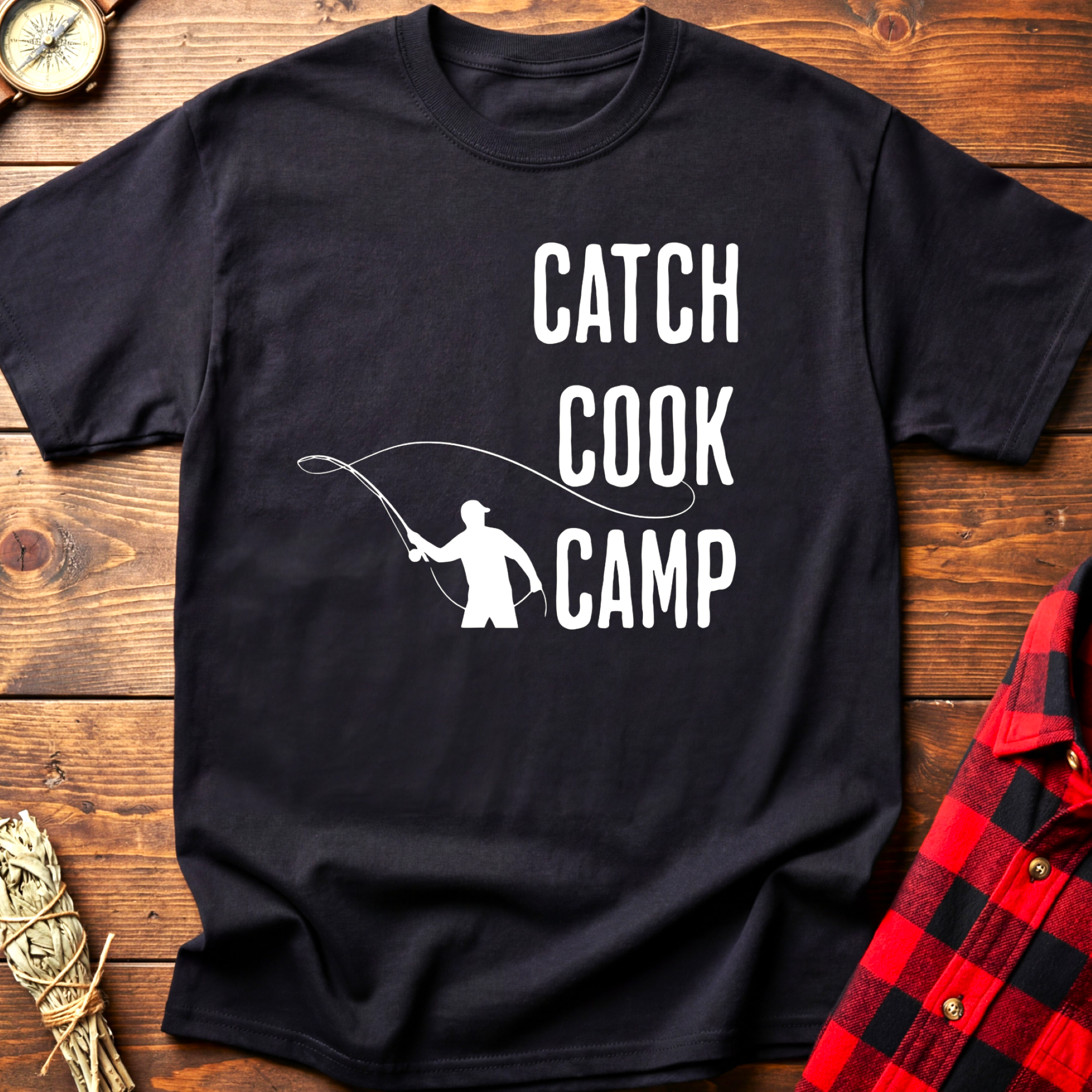 CATCH, COOK, CAMP Tee