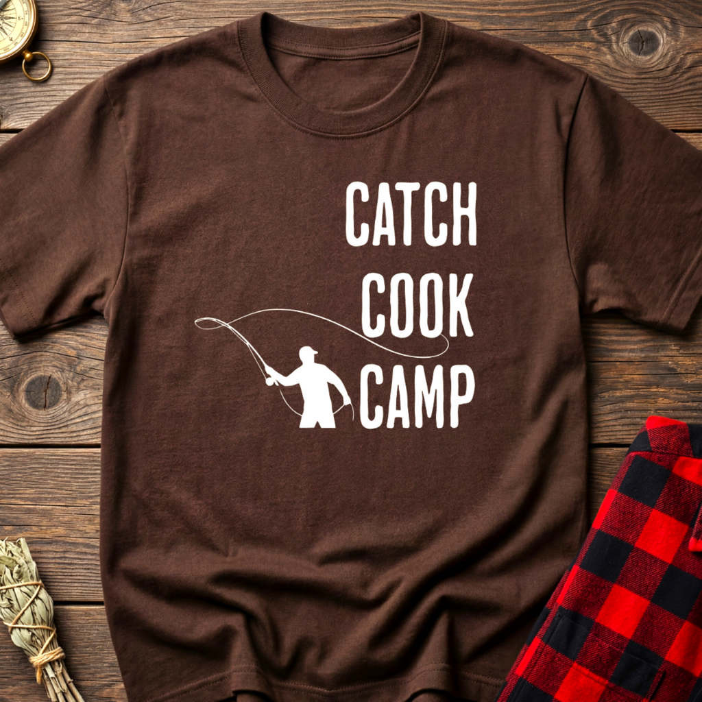 CATCH, COOK, CAMP Tee