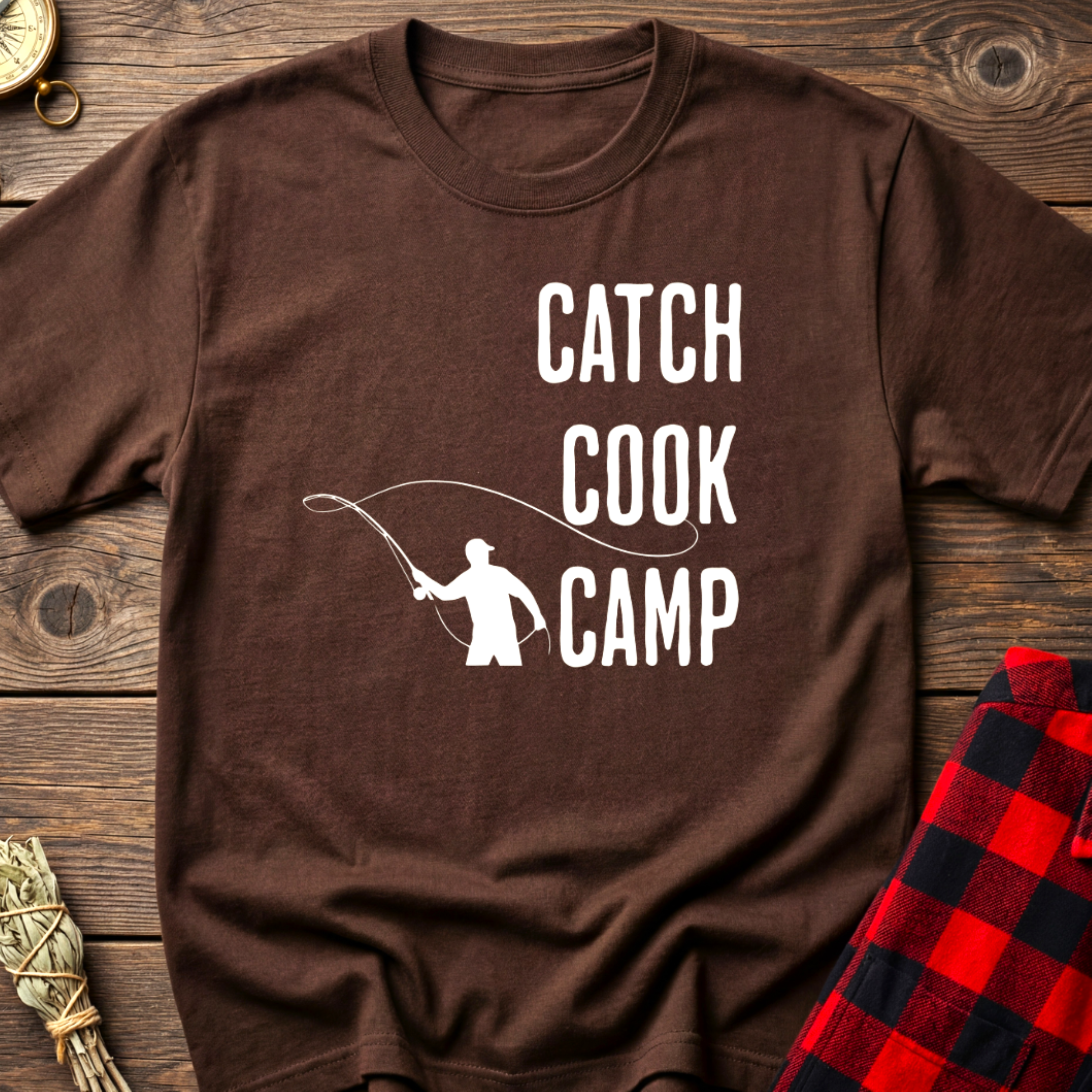 CATCH, COOK, CAMP Tee