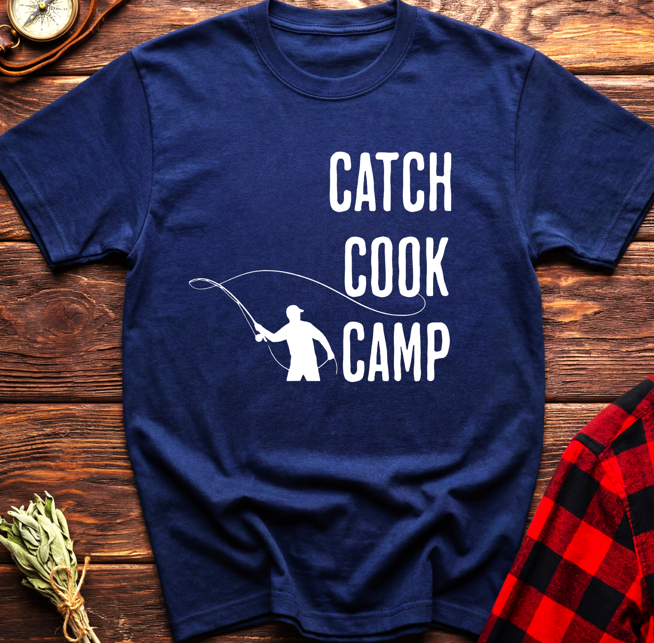 CATCH, COOK, CAMP Tee