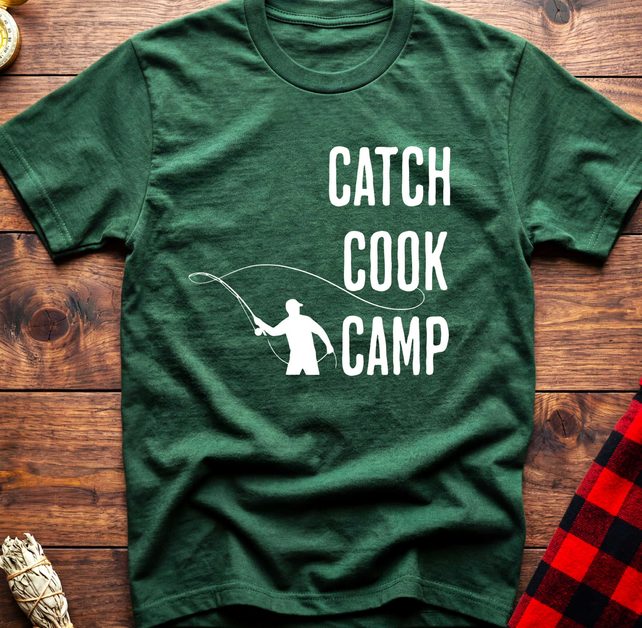 CATCH, COOK, CAMP Tee