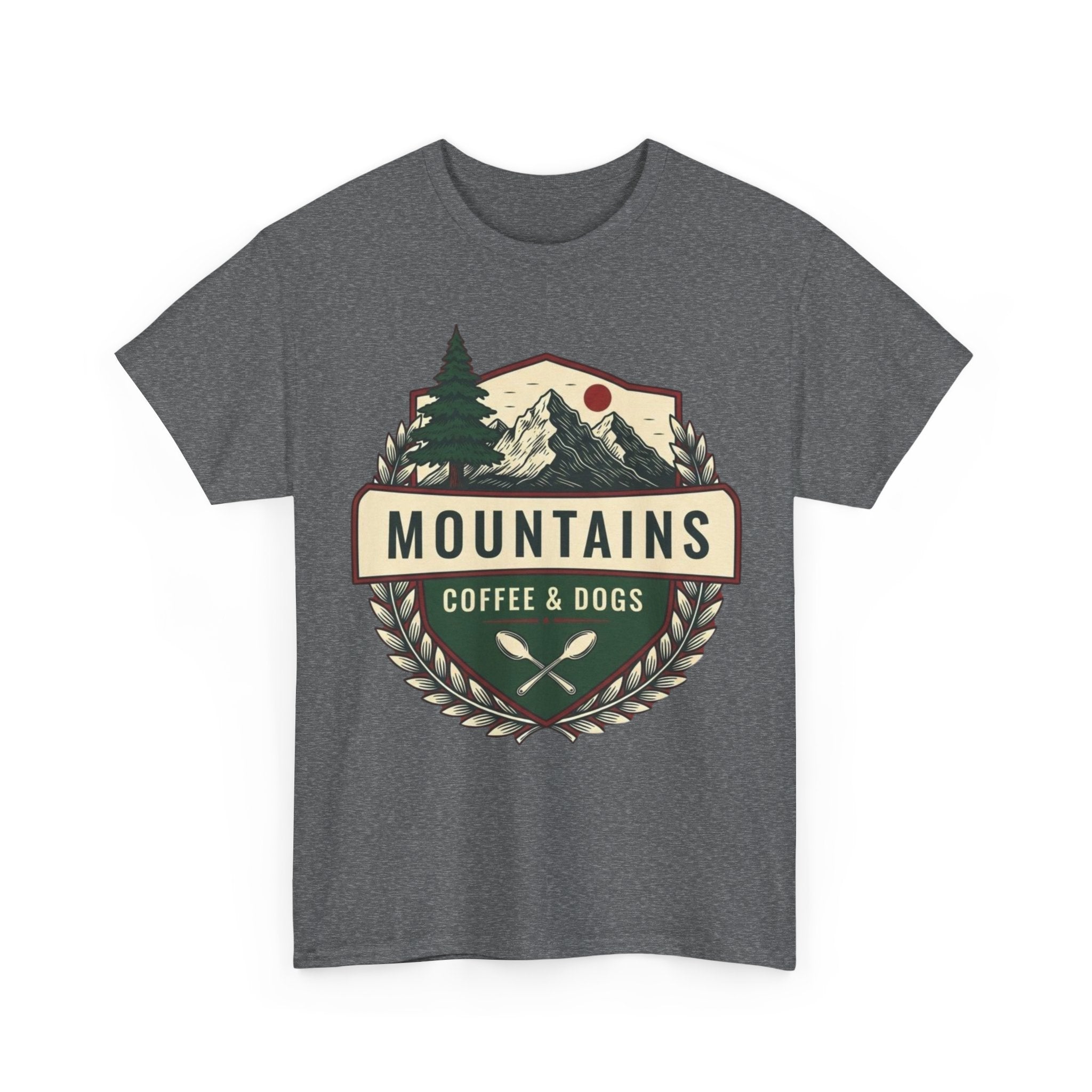 Mountains, Coffee & Dogs Tee