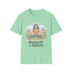 Namaste in Nature T-Shirt – Peaceful Meditation Floral Tee