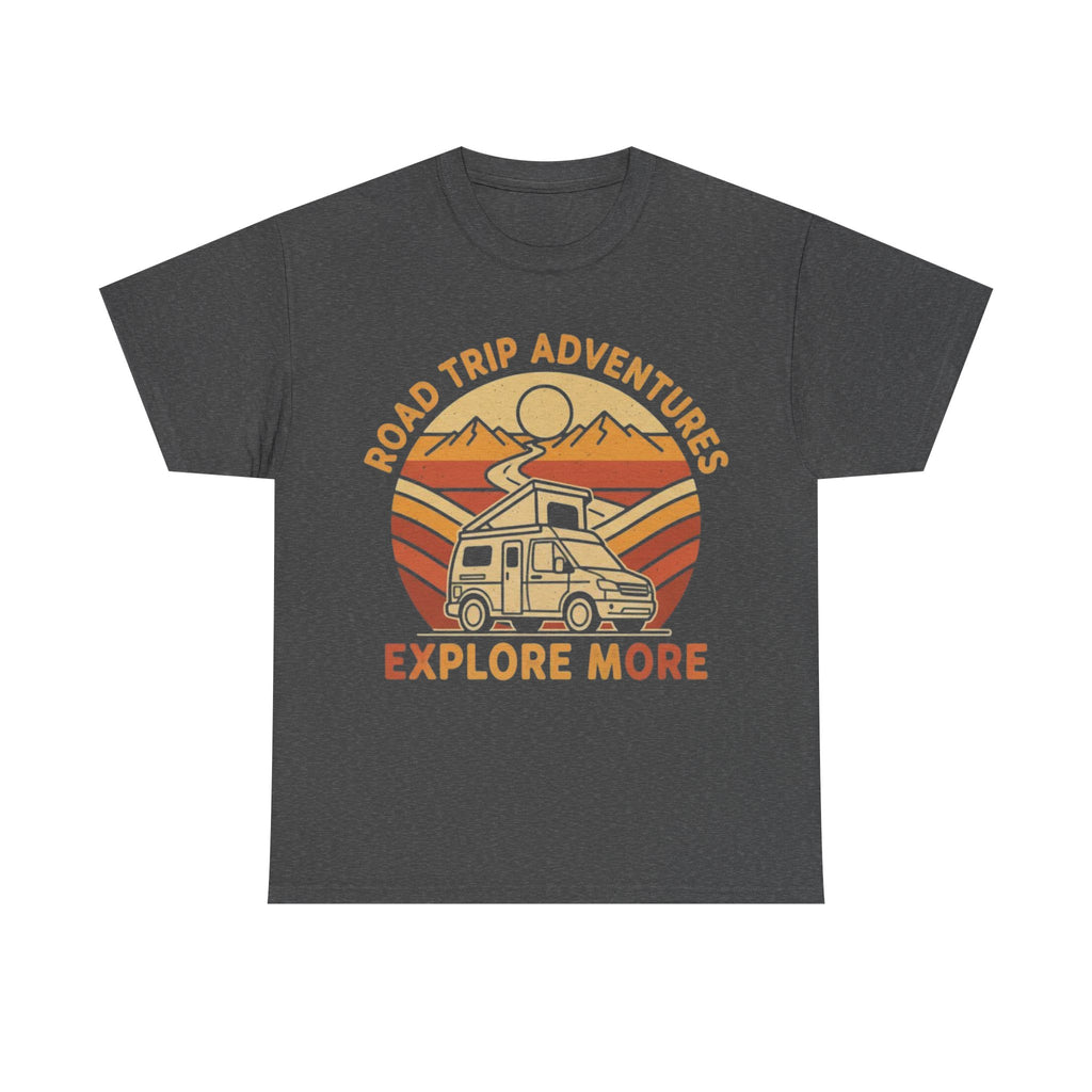 Road Trip Adventures – Explore More Retro Camper Tee
