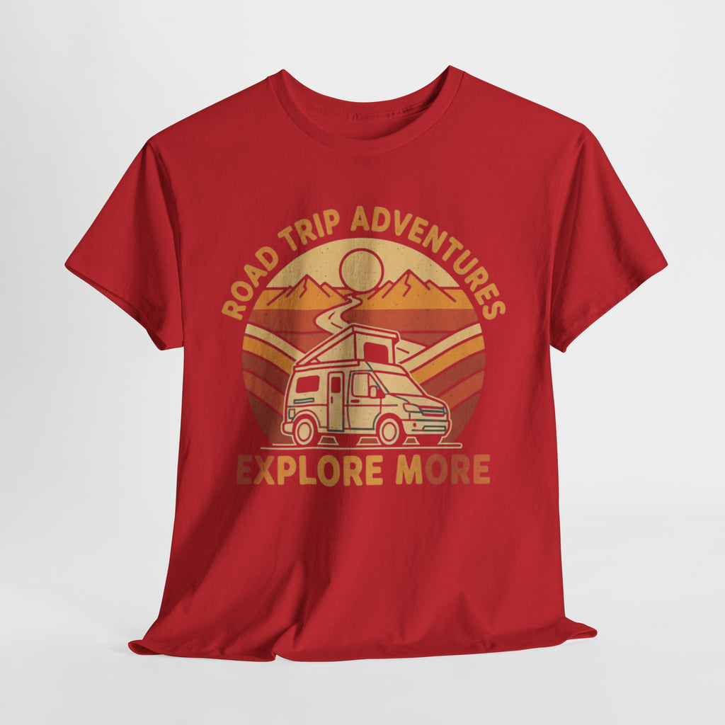 Road Trip Adventures – Explore More Retro Camper Tee