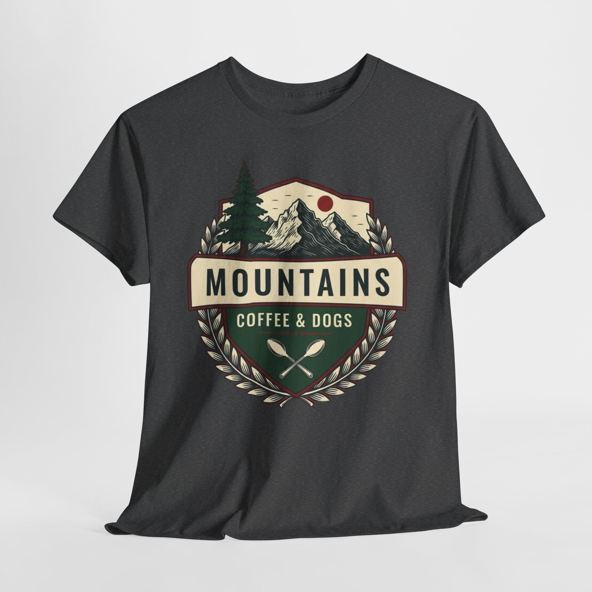 Mountains, Coffee & Dogs Tee