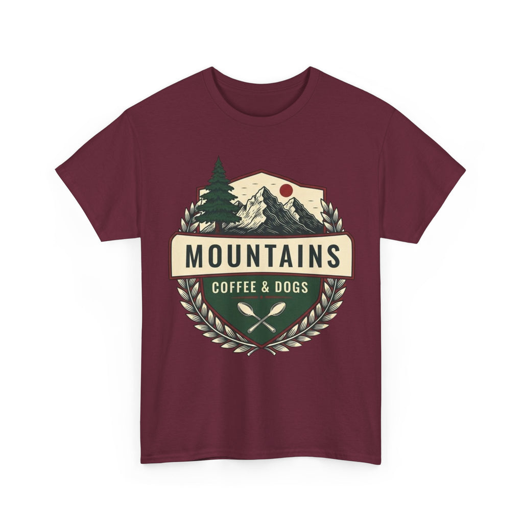 Mountains, Coffee & Dogs Tee
