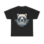 Bear in Water Graphic Tee – Gildan 5000 Heavy Cotton Shirt