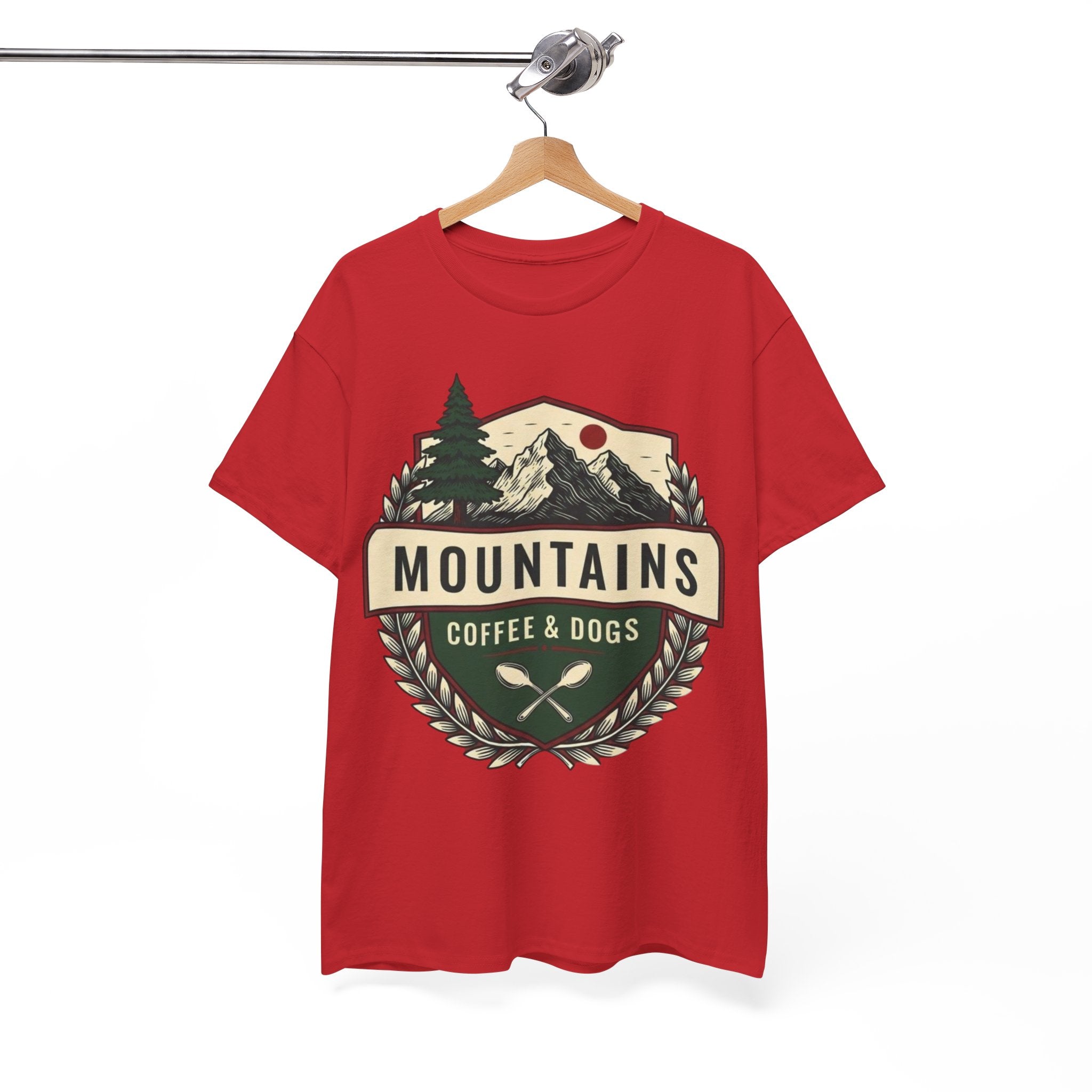 Mountains, Coffee & Dogs Tee