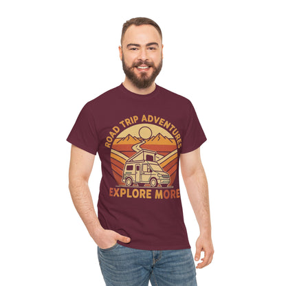 Road Trip Adventures – Explore More Retro Camper Tee