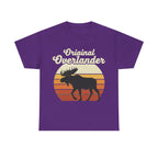 Original Overlander Moose T-Shirt | Retro 1970s Sunset Wilderness Tee