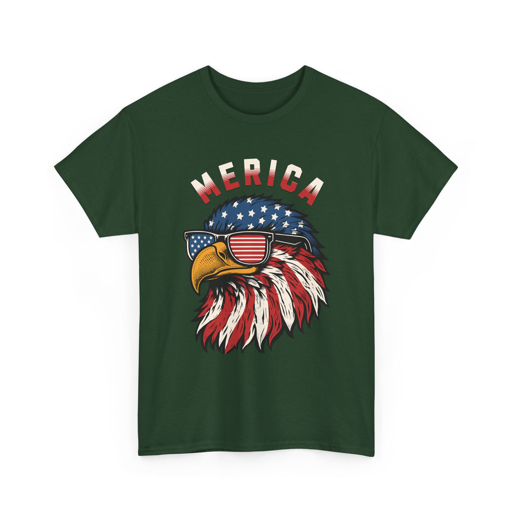 4th of July Bald Eagle T-Shirt — "Merica" Patriotic Tee