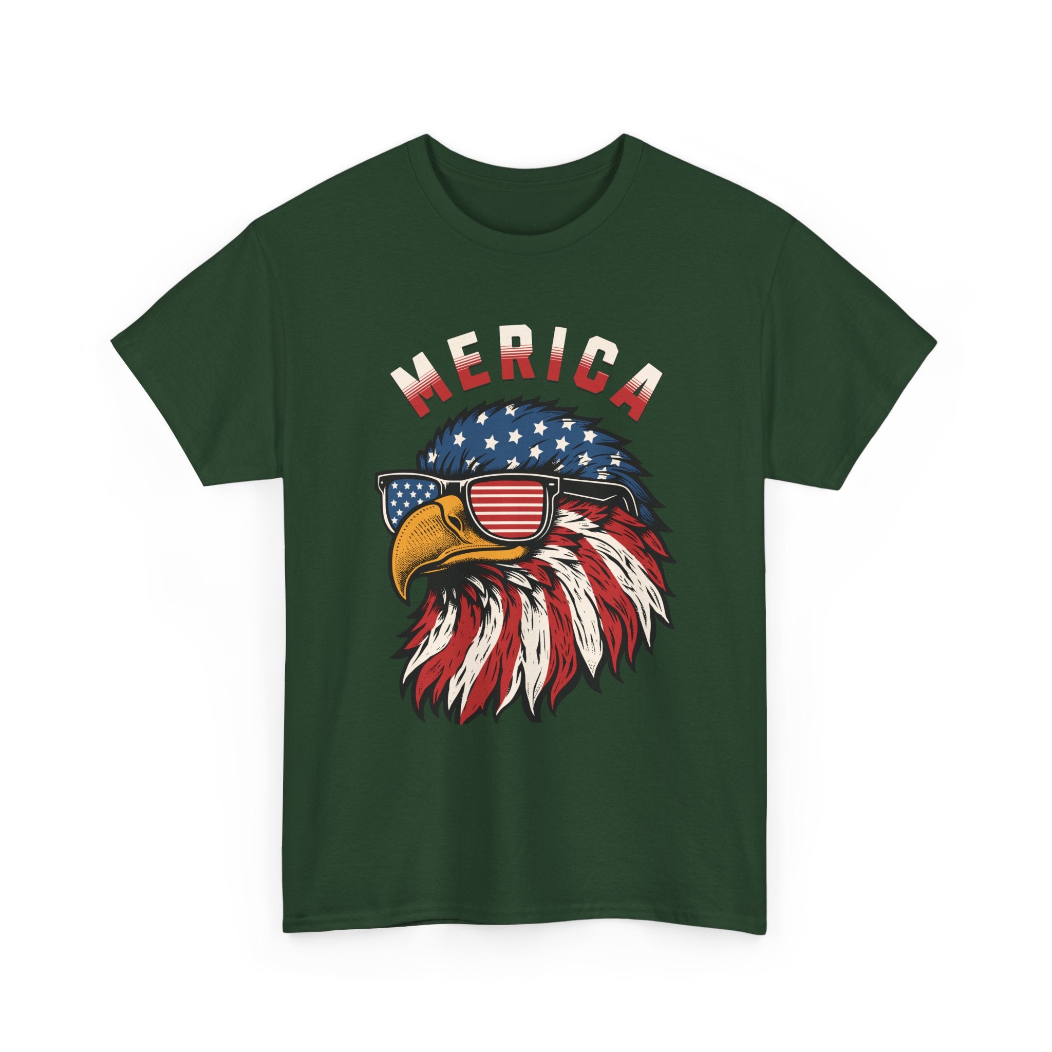 4th of July Bald Eagle T-Shirt — "Merica" Patriotic Tee