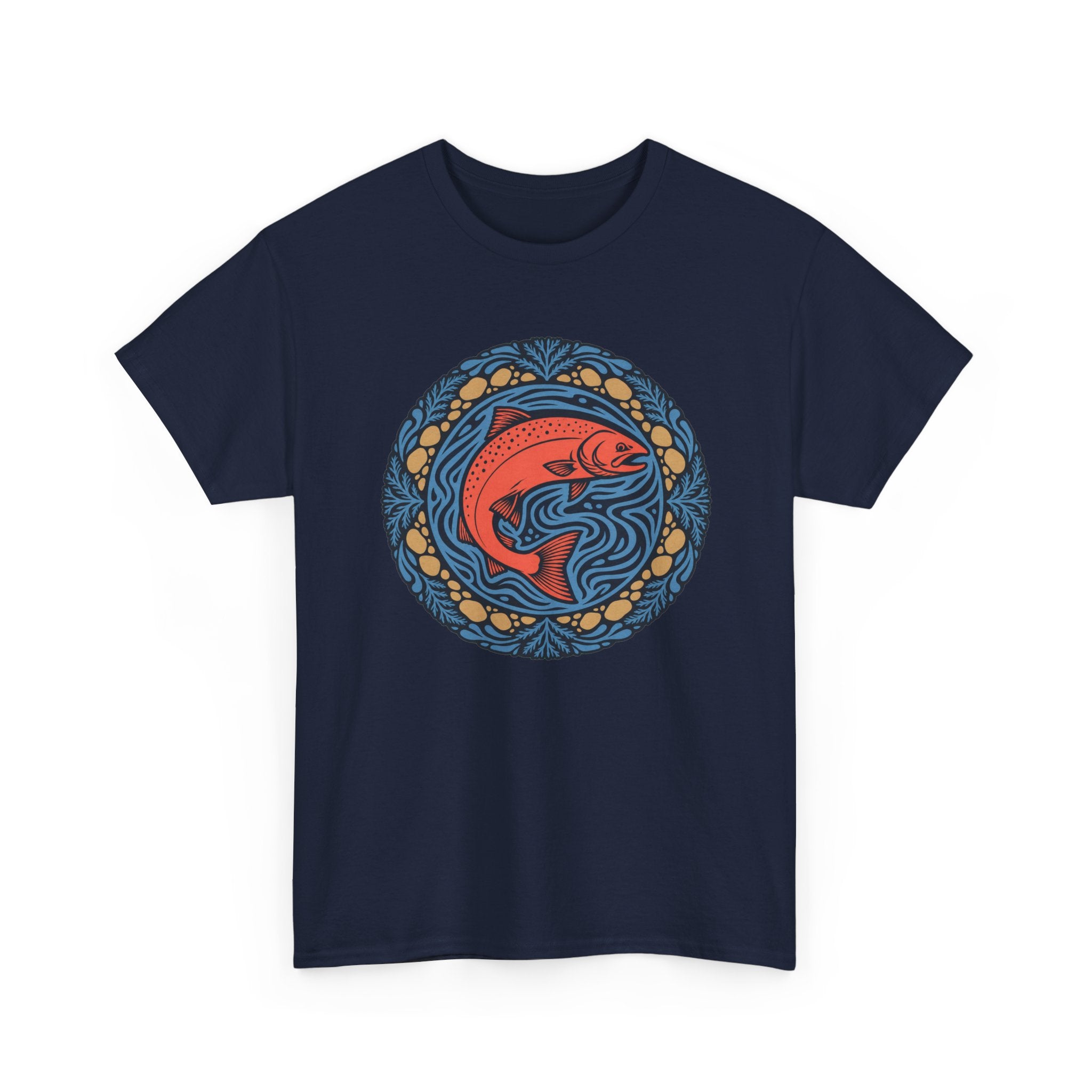 Salmon Mandala T-Shirt