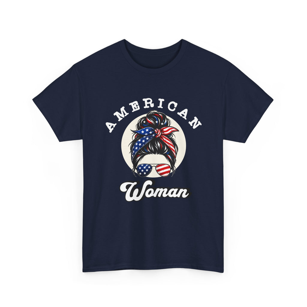 American Woman 4th of July T-Shirt — Summer Fun Patriotic Tee