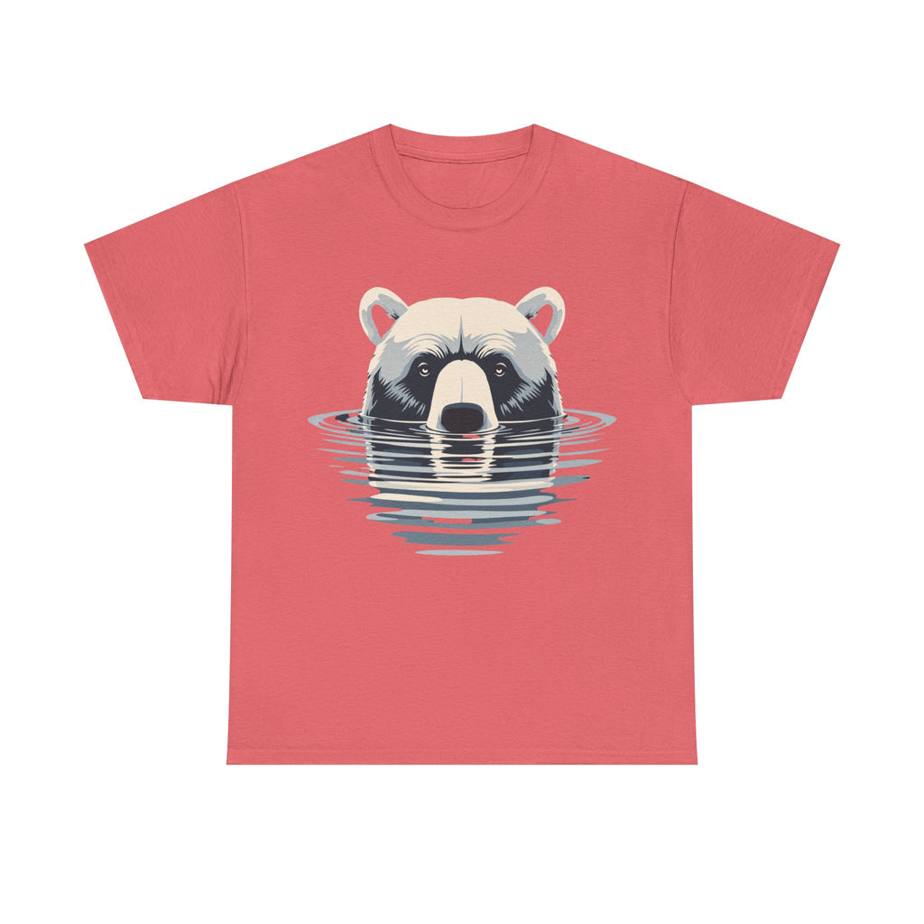 Bear in Water Graphic Tee – Gildan 5000 Heavy Cotton Shirt