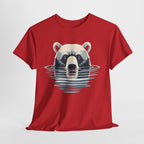 Bear in Water Graphic Tee – Gildan 5000 Heavy Cotton Shirt