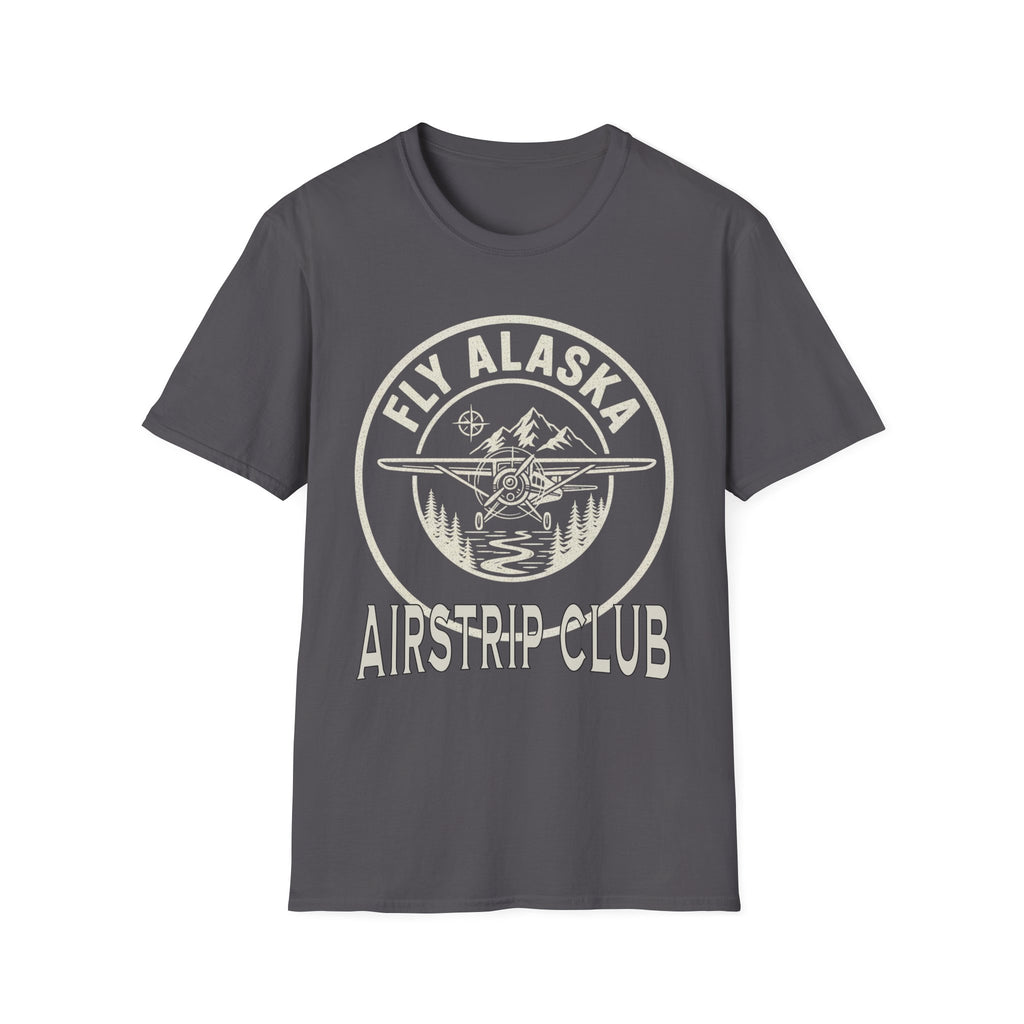 Fly Alaska Airstrip Club T-Shirt – Vintage Bush Plane Aviation Tee