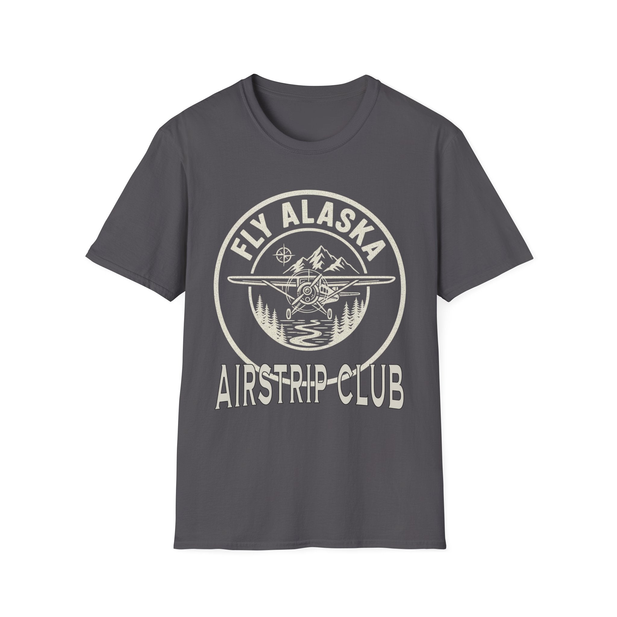 Fly Alaska Airstrip Club T-Shirt – Vintage Bush Plane Aviation Tee