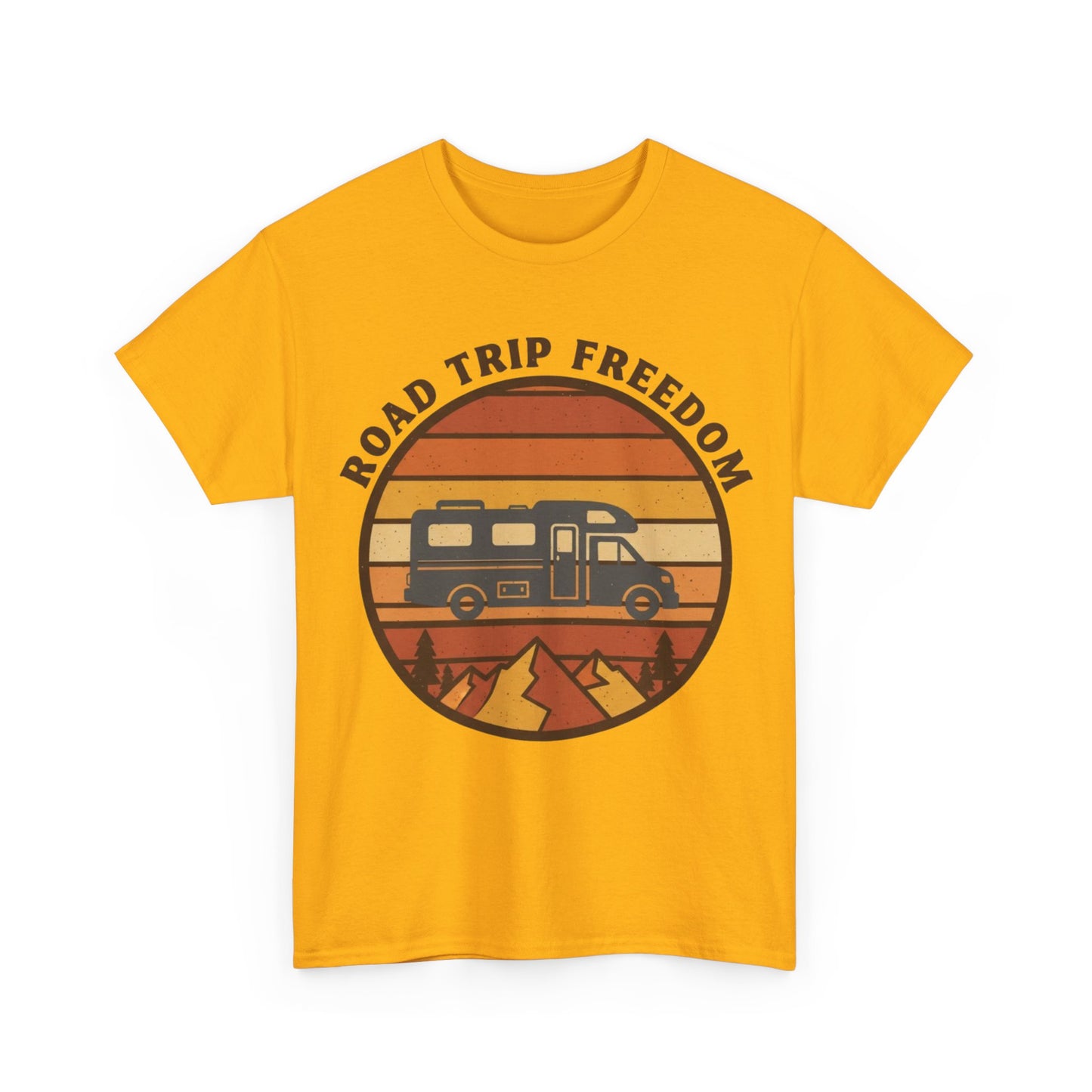 Road Trip Freedom – 70s Retro Adventure Tee