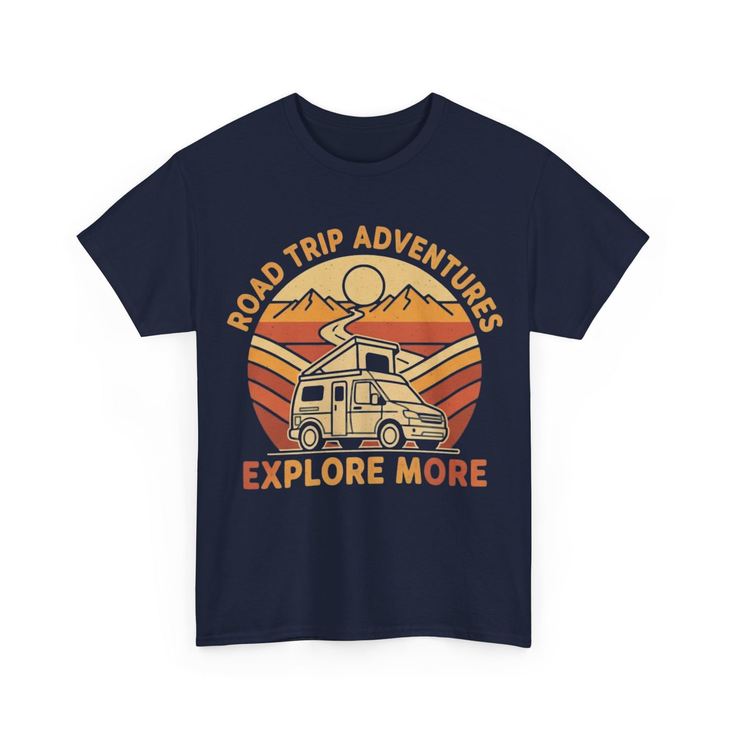 Road Trip Adventures – Explore More Retro Camper Tee