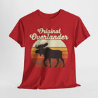 Original Overlander Moose T-Shirt | Retro 1970s Sunset Wilderness Tee