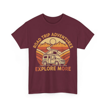 Road Trip Adventures – Explore More Retro Camper Tee