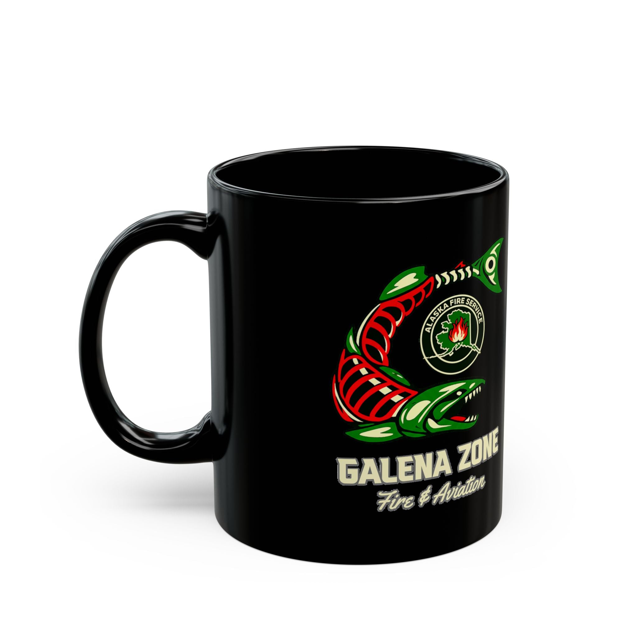 Galena Zone Fire & Aviation Mug — Black