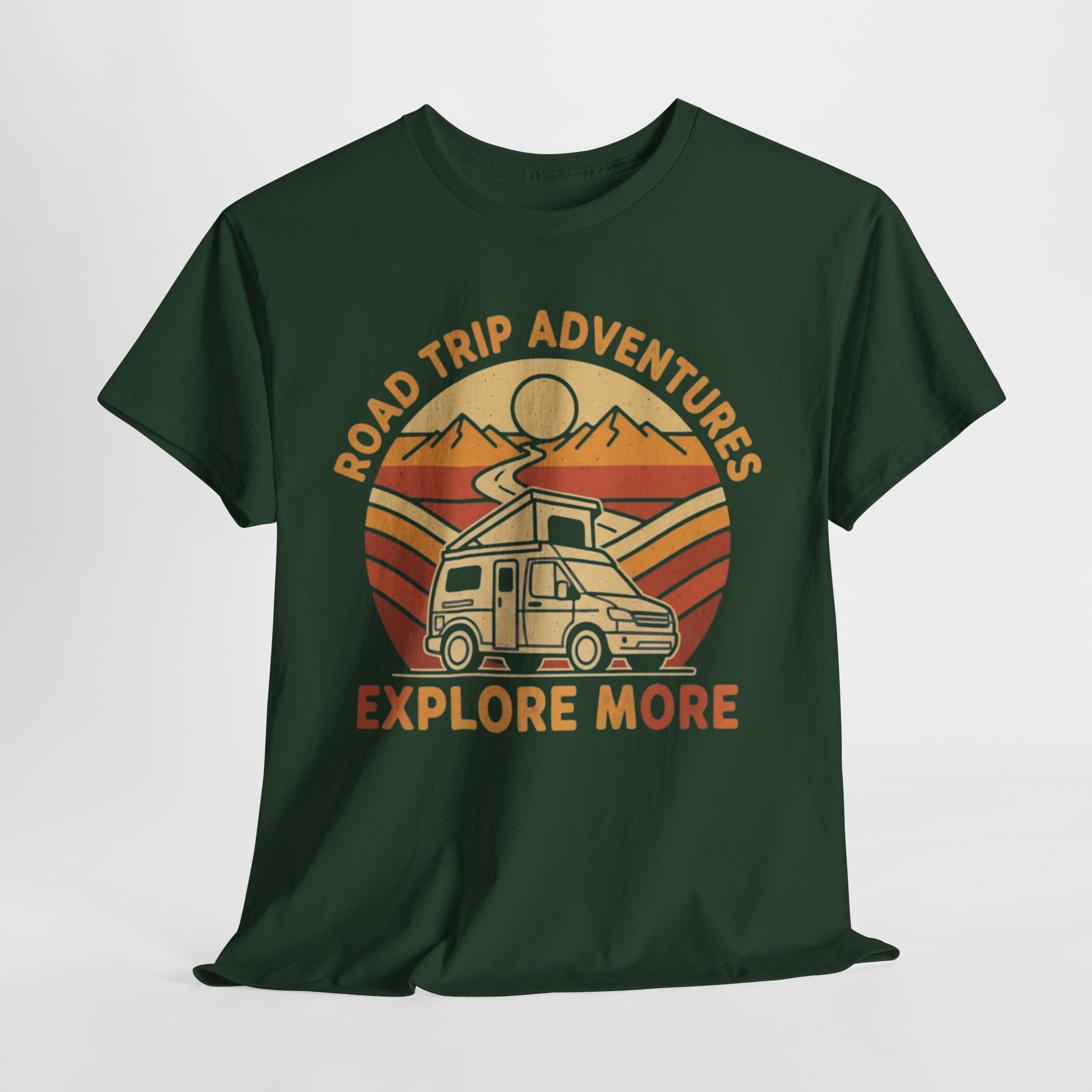 Road Trip Adventures – Explore More Retro Camper Tee