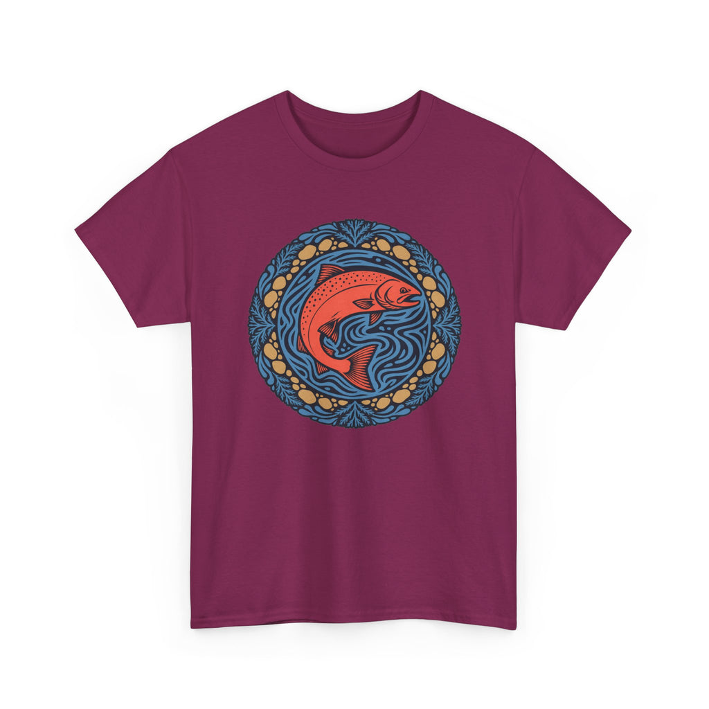 Salmon Mandala T-Shirt