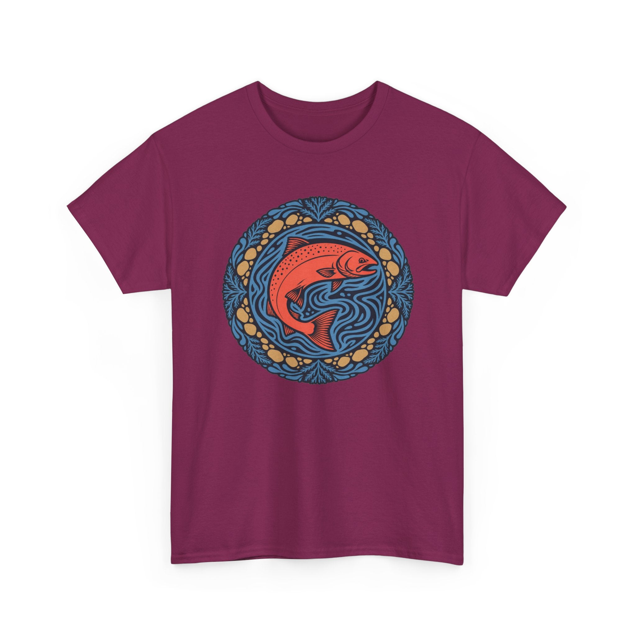 Salmon Mandala T-Shirt