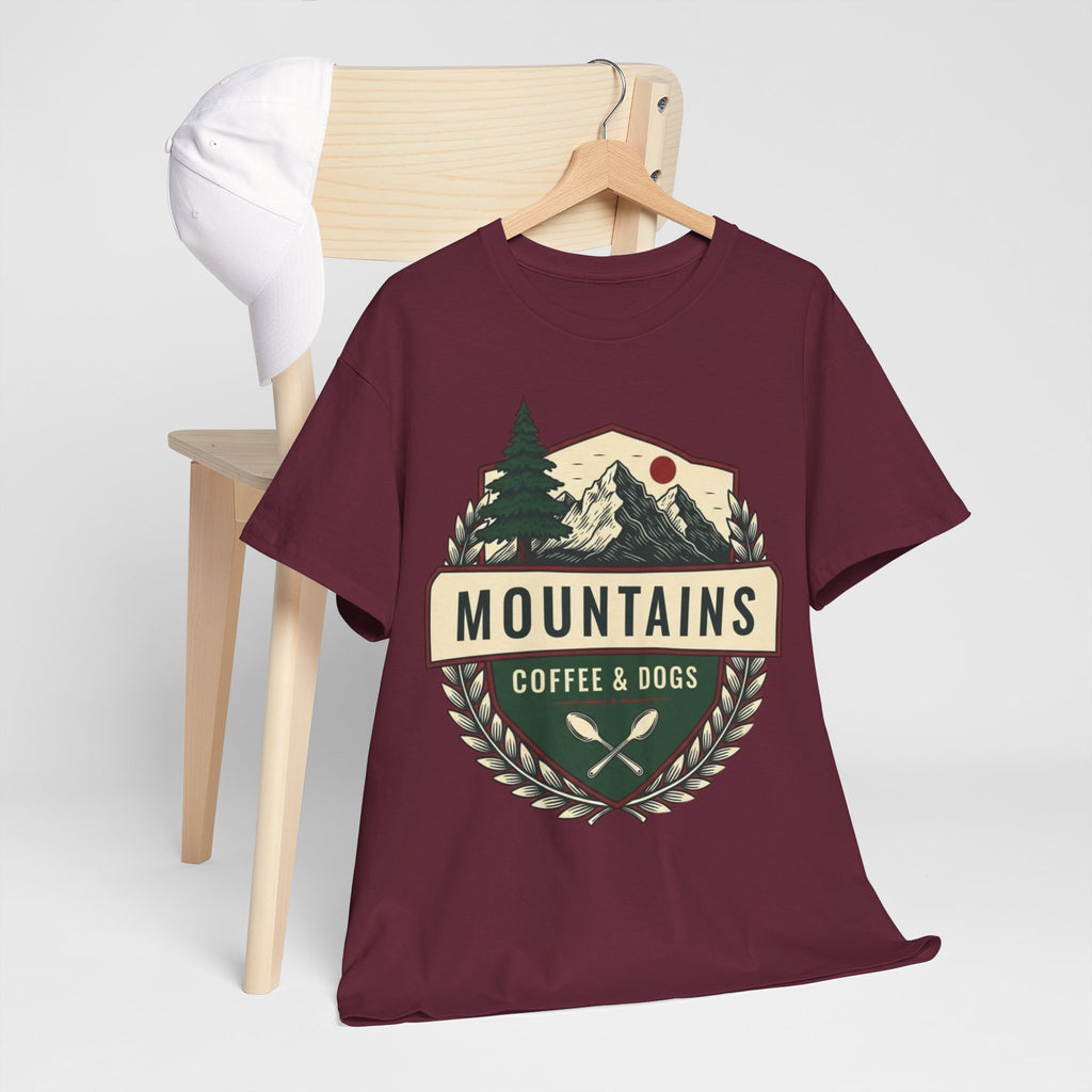 Mountains, Coffee & Dogs Tee