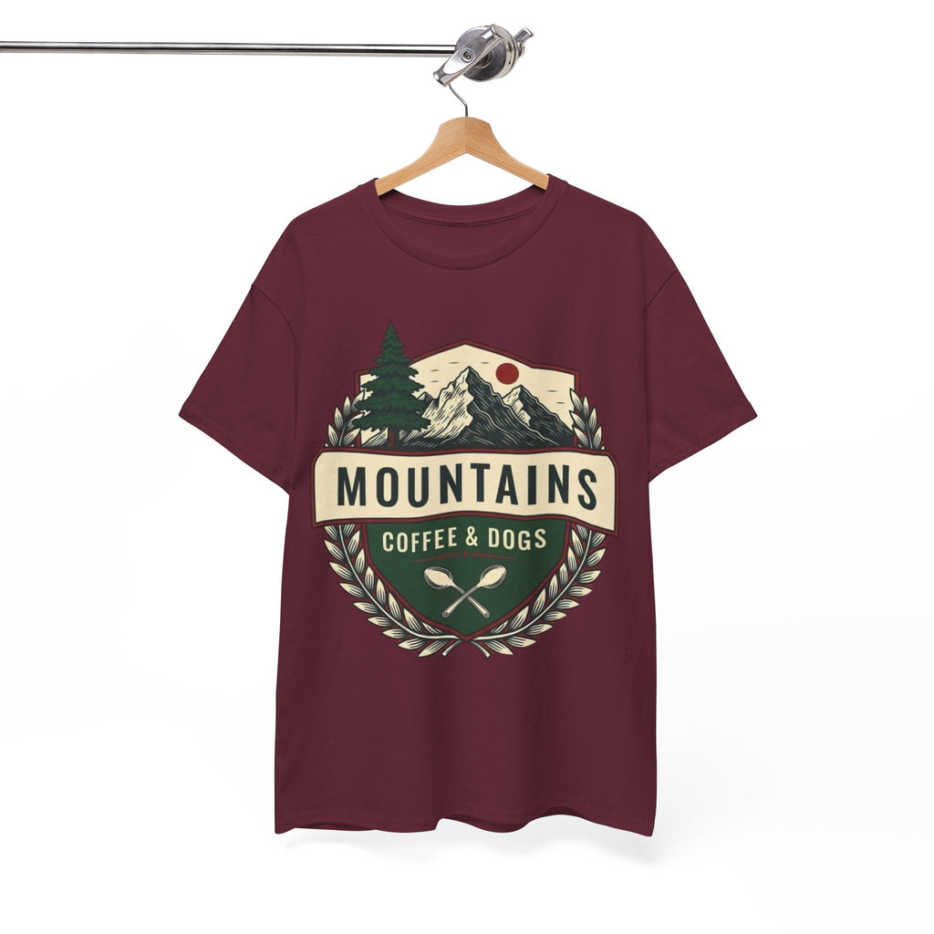 Mountains, Coffee & Dogs Tee