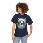 Bear in Water Graphic Tee – Gildan 5000 Heavy Cotton Shirt