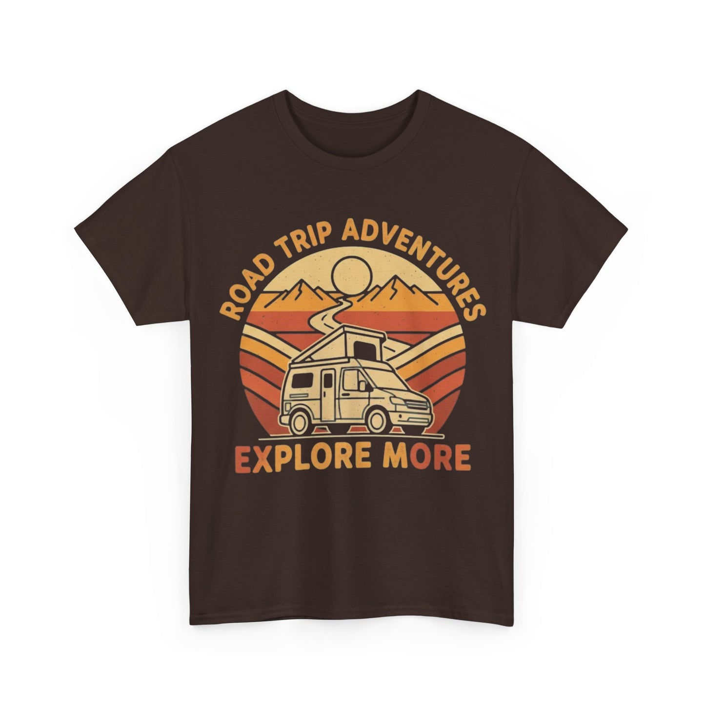 Road Trip Adventures – Explore More Retro Camper Tee