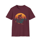 Sunset Trail MTB T-Shirt – Mountain Biker Silhouette Design