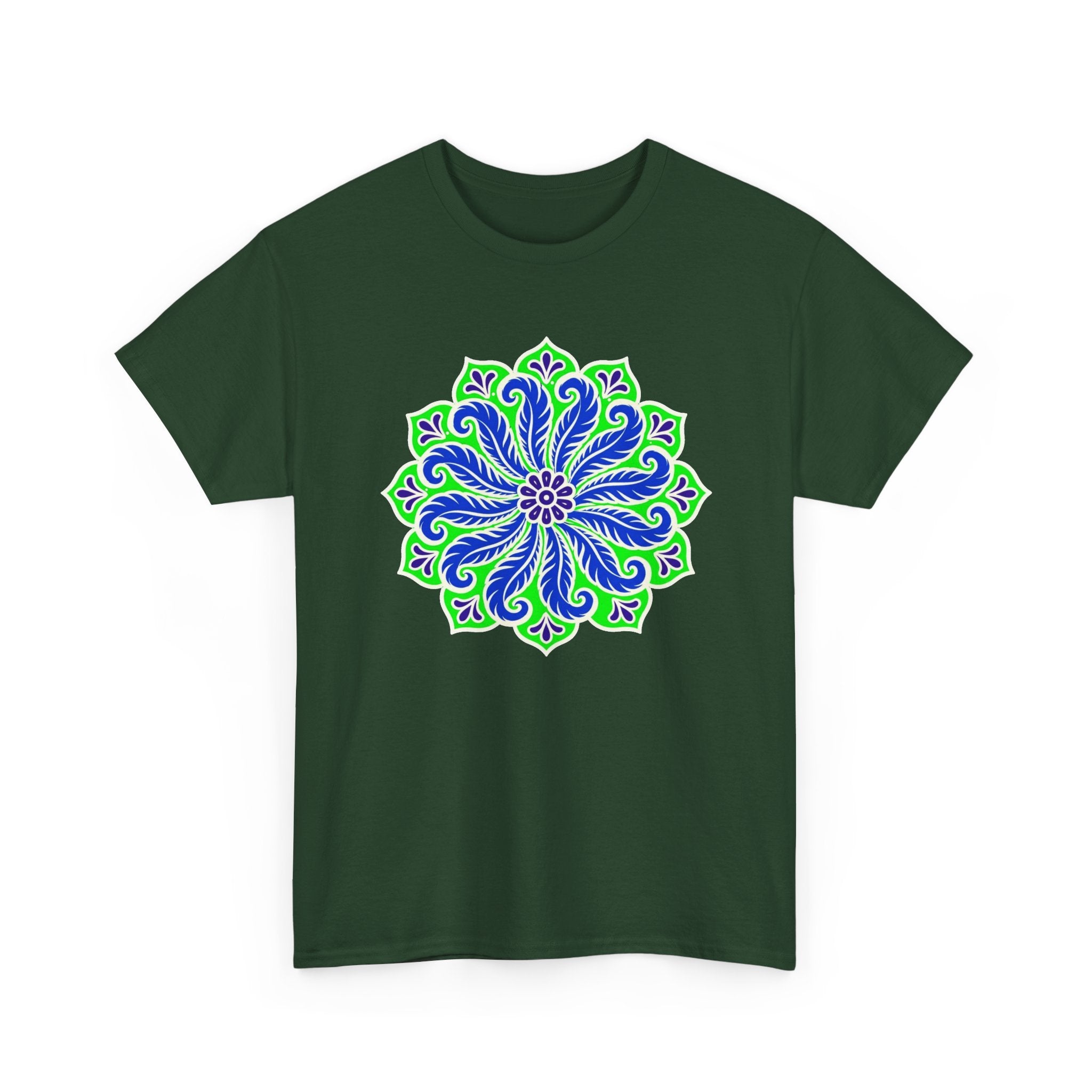 Emerald Feather Rosette T-Shirt
