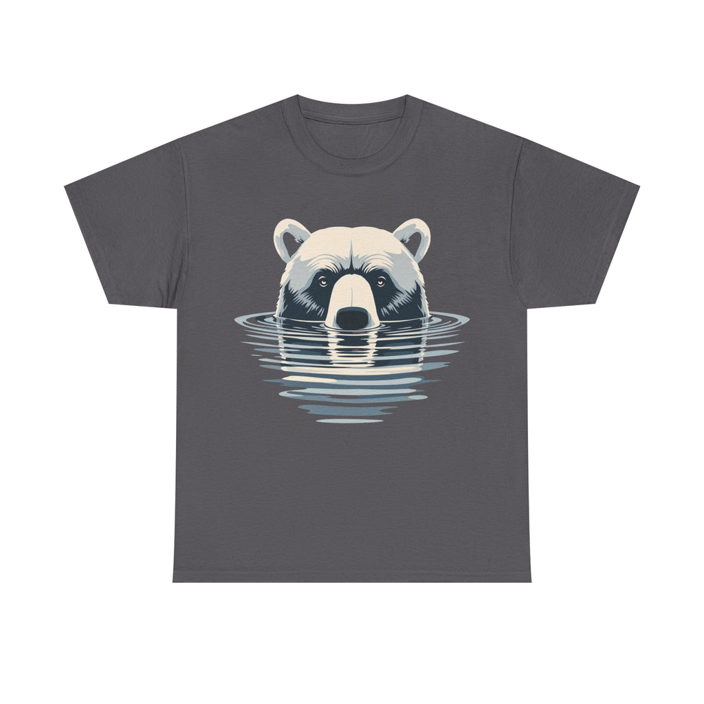 Bear in Water Graphic Tee – Gildan 5000 Heavy Cotton Shirt