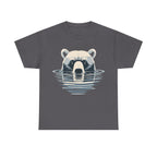 Bear in Water Graphic Tee – Gildan 5000 Heavy Cotton Shirt