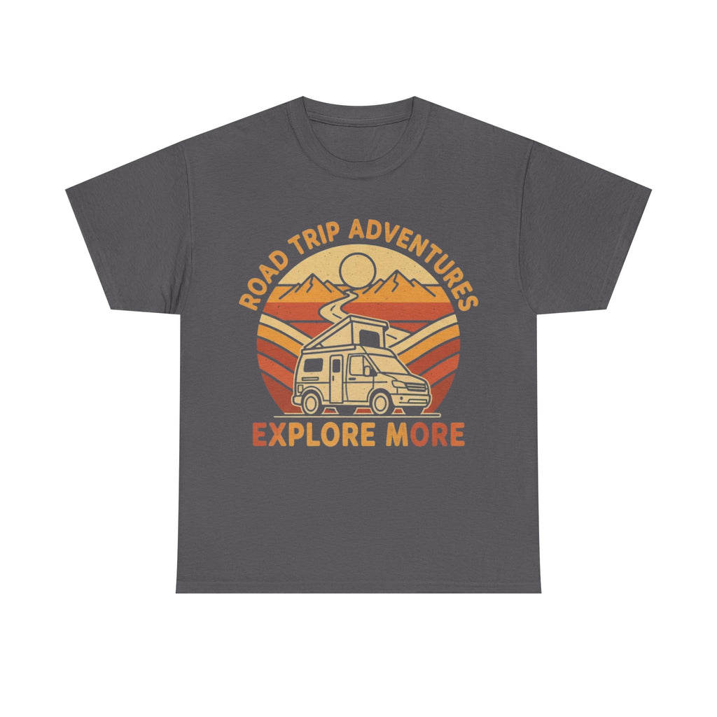 Road Trip Adventures – Explore More Retro Camper Tee