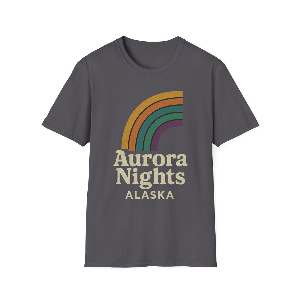 Aurora Nights Alaska T-Shirt – Retro Northern Lights Graphic Tee