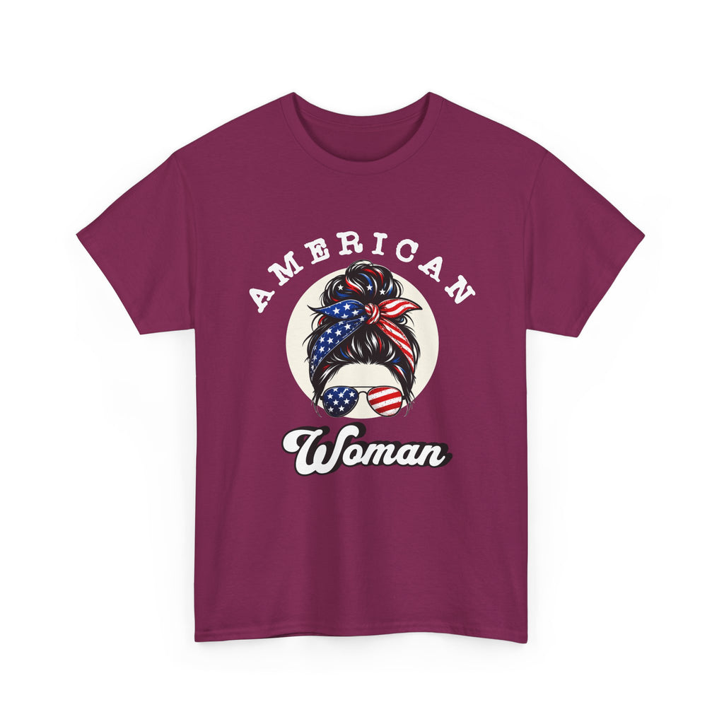 American Woman 4th of July T-Shirt — Summer Fun Patriotic Tee