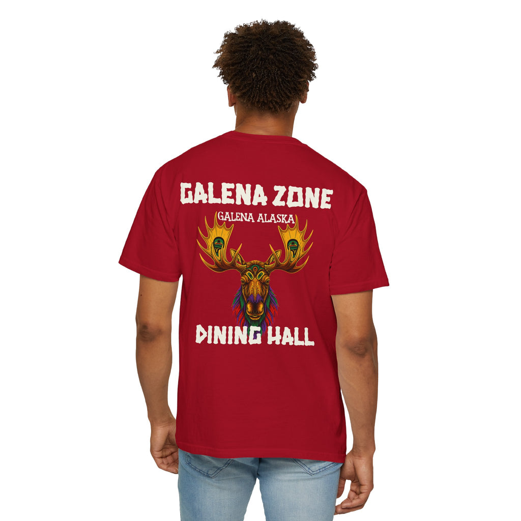 Galena Zone Dining Hall T-Shirt — Alaska Moose Graphic Tee