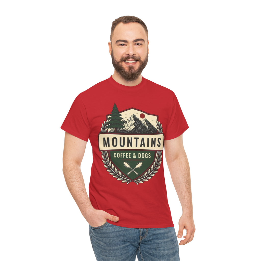 Mountains, Coffee & Dogs Tee
