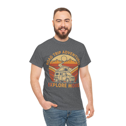 Road Trip Adventures – Explore More Retro Camper Tee