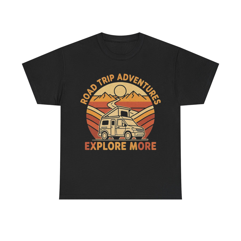 Road Trip Adventures – Explore More Retro Camper Tee