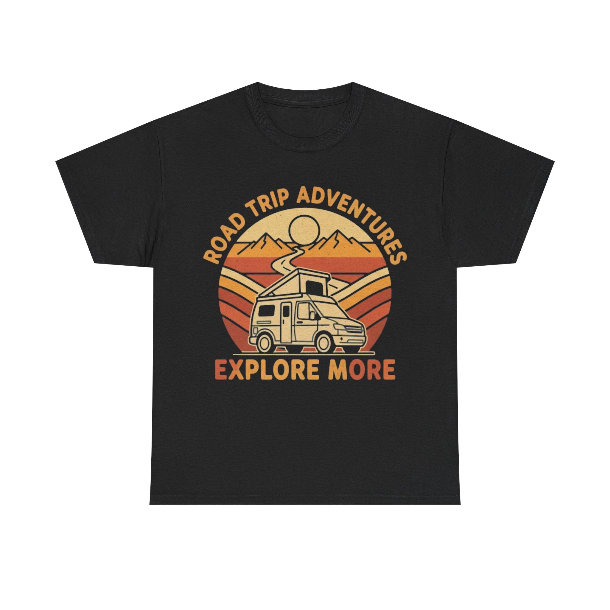 Road Trip Adventures – Explore More Retro Camper Tee