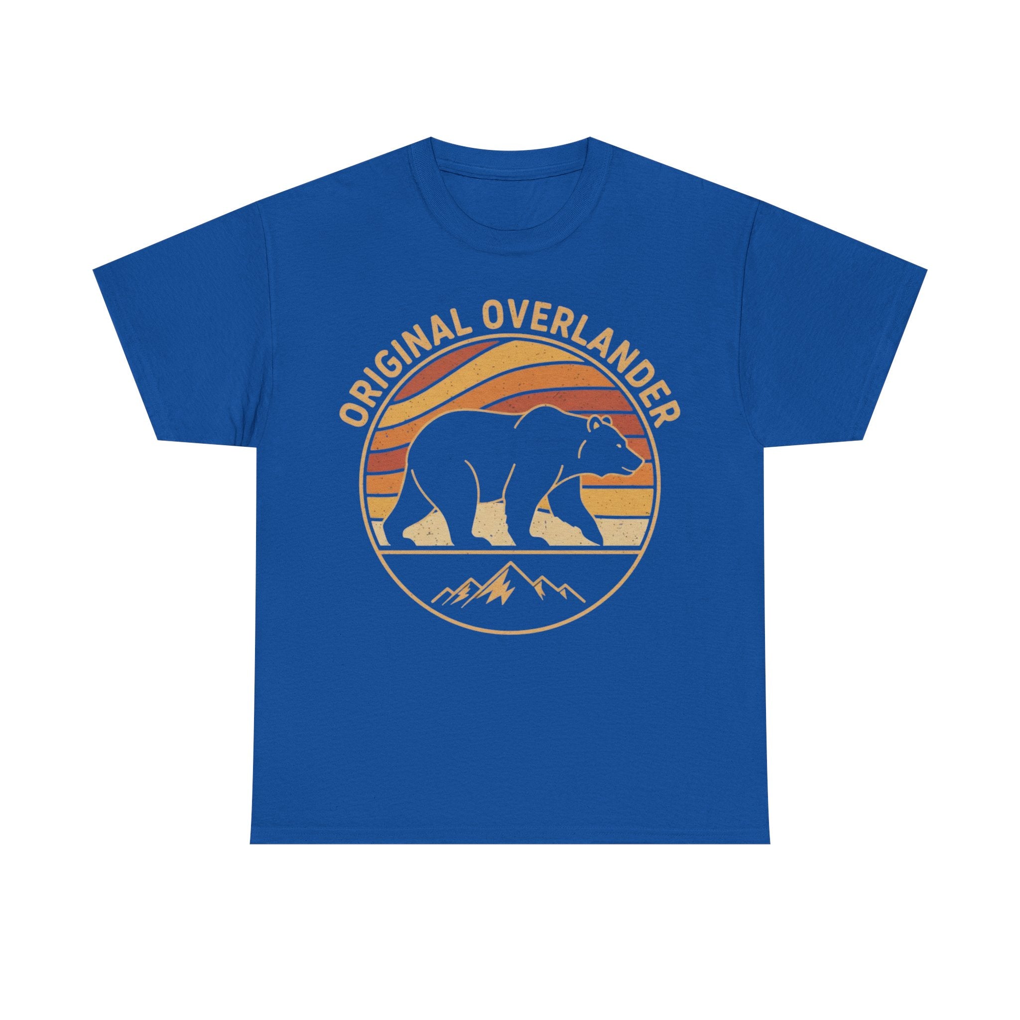 Original Overlander Retro Bear T-Shirt | 1970s Vintage Sunset Adventure Tee